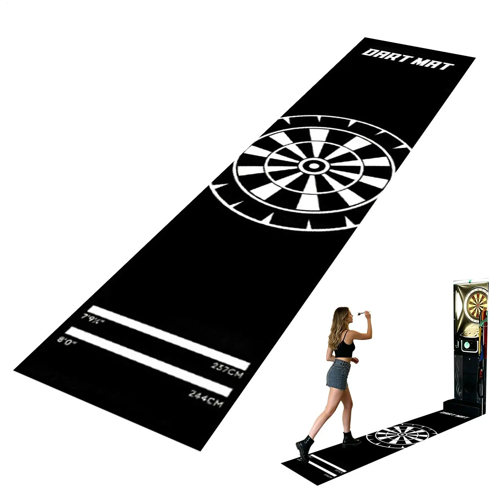 Darts Mat Darts Training pad With Throw Line Wear-resistant Floor Protective rag for Game bedRoom Recreation Center Sports home
Darts Mat Darts Training pad With Throw Line Wear-resistant Floor Protective rag for Game bedRoom Recreation Center Sports home