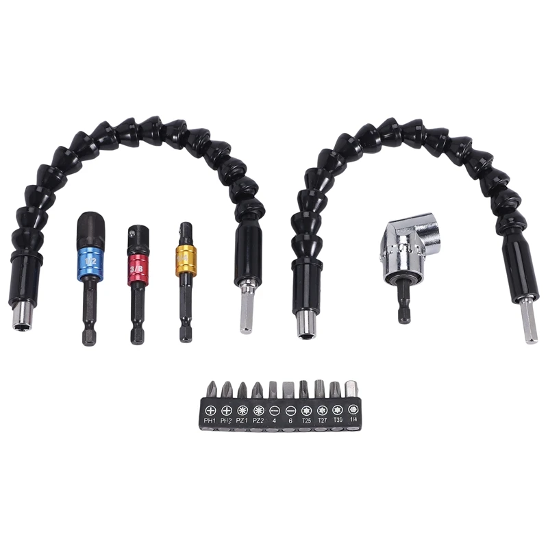 AB08-Flexible Drill Extension Hex Shank Drill Nut Driver Bit Set, 3Pcs Universal Socket Adapter Set, Screwdriver Bit Set
AB08-Flexible Drill Extension Hex Shank Drill Nut Driver Bit Set, 3Pcs Universal Socket Adapter Set, Screwdriver Bit Set