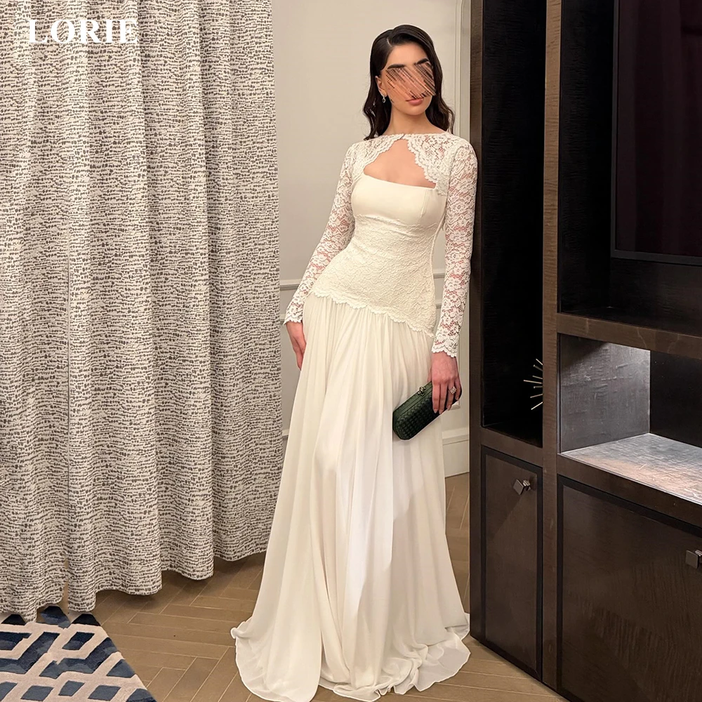 LORIE Exquisite Lace Detachable Shawl Evening Dresses Square Collar Sleeveless Party Dress Draped A-Line Prom Gowns Customized
LORIE Exquisite Lace Detachable Shawl Evening Dresses Square Collar Sleeveless Party Dress Draped A-Line Prom Gowns Customized