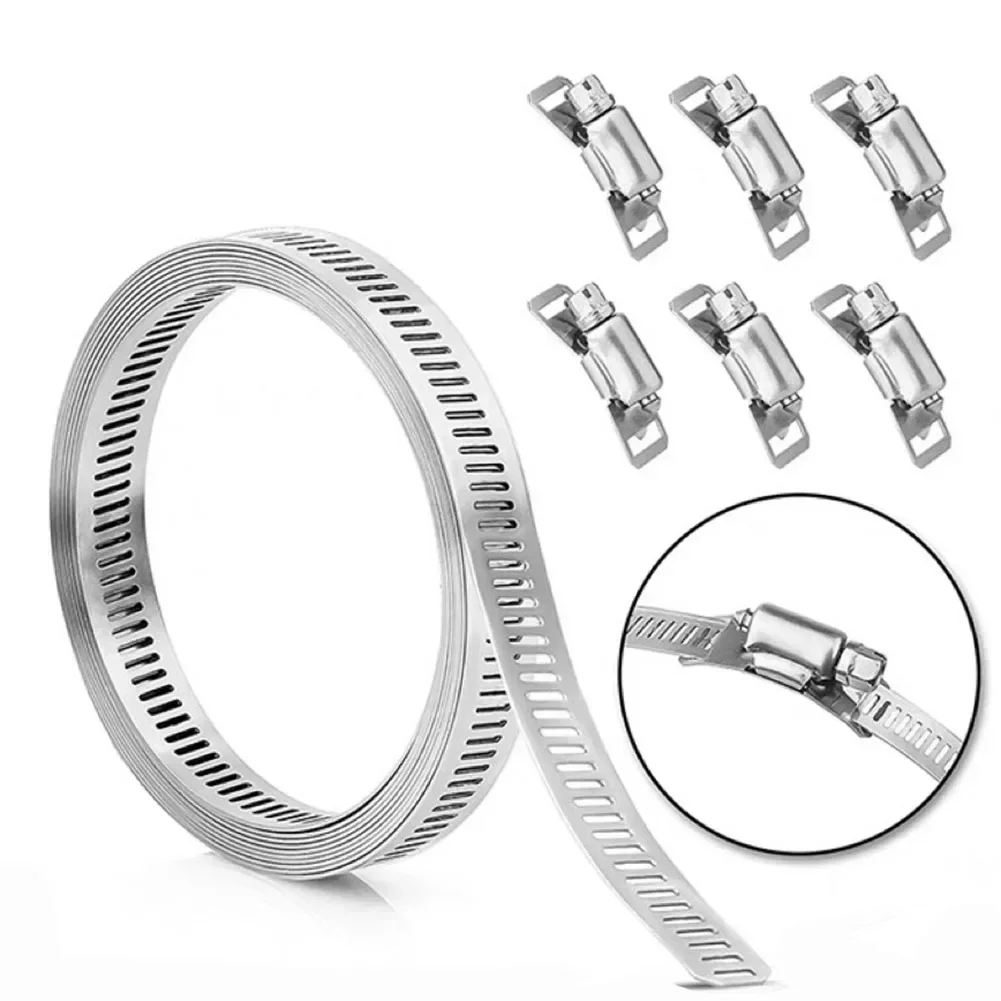 Stainless Steel Hose Clamp 304 Stainless Steel Clamp Easy To Use High-quality Materials Non-slip Automotive Use
Stainless Steel Hose Clamp 304 Stainless Steel Clamp Easy To Use High-quality Materials Non-slip Automotive Use