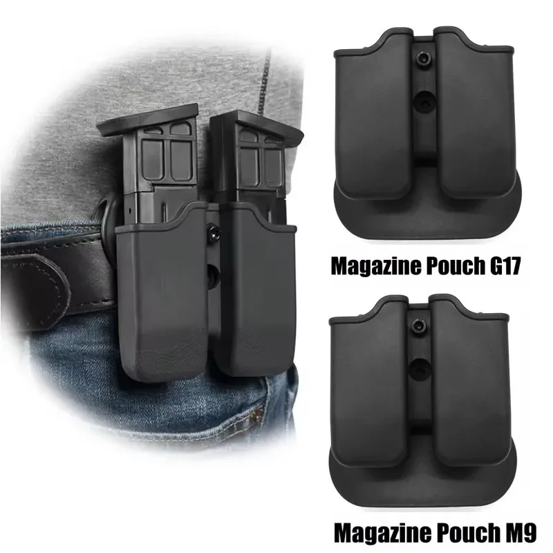 Tactical Pistol Double Magazine Pouch 9mm Mag Holder Carrier for Glock 17 19,Beretta M9 92,9mm .40 Cal airsoft hunting accessory
Tactical Pistol Double Magazine Pouch 9mm Mag Holder Carrier for Glock 17 19,Beretta M9 92,9mm .40 Cal airsoft hunting accessory