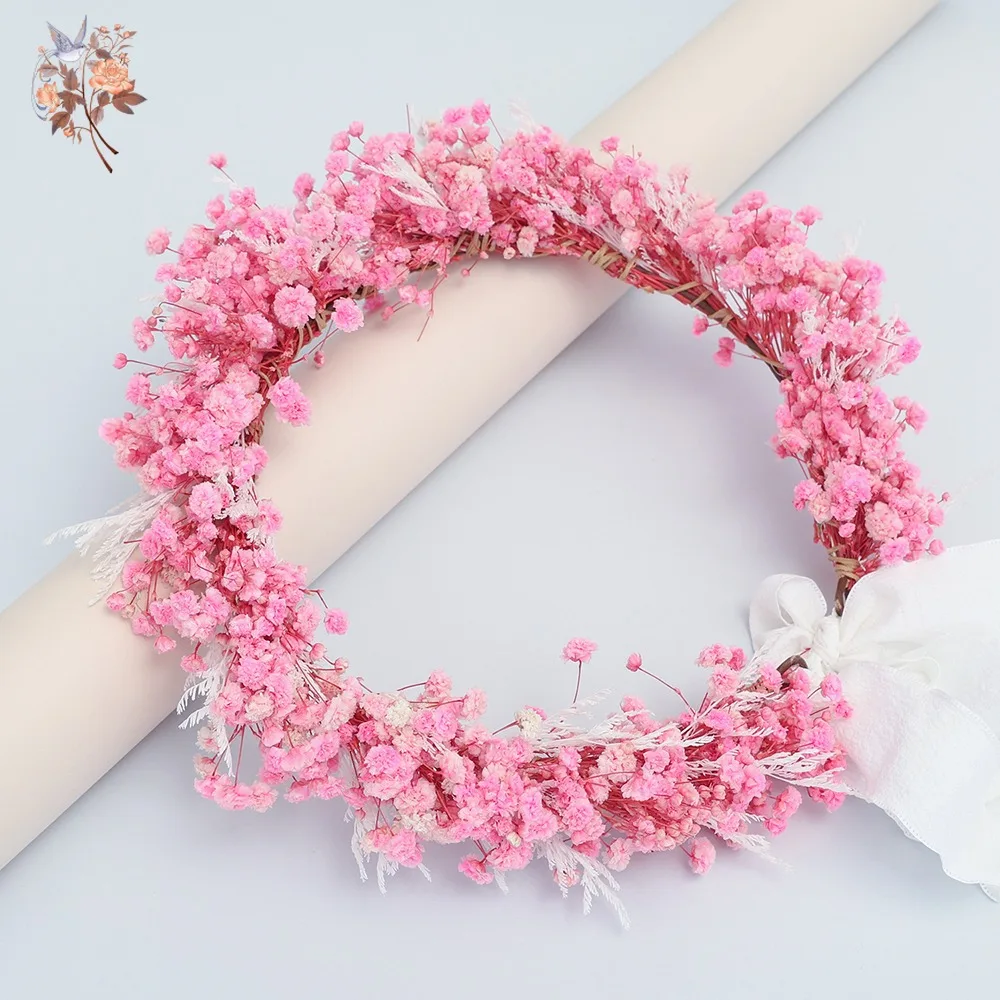 Handmade Adjustable Dried Flower Wreath Crown for Women Girls Festival Floral Headband Garland Shavuot Decor Wedding Supplies
Handmade Adjustable Dried Flower Wreath Crown for Women Girls Festival Floral Headband Garland Shavuot Decor Wedding Supplies