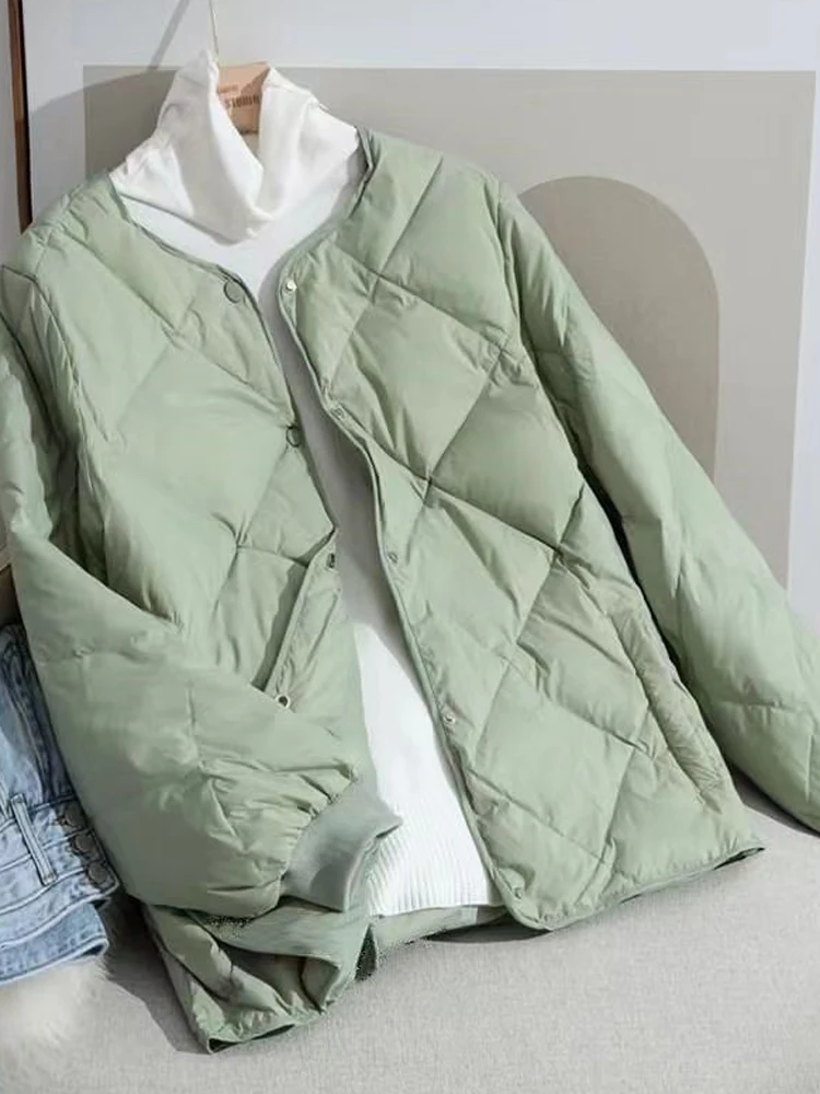 Down Coat Women Autumn Winter Casual Loose Short Puffer Jacket Ladies Korean Fashion Single Breasted Lightweight Cotton Overcoat
Down Coat Women Autumn Winter Casual Loose Short Puffer Jacket Ladies Korean Fashion Single Breasted Lightweight Cotton Overcoat
