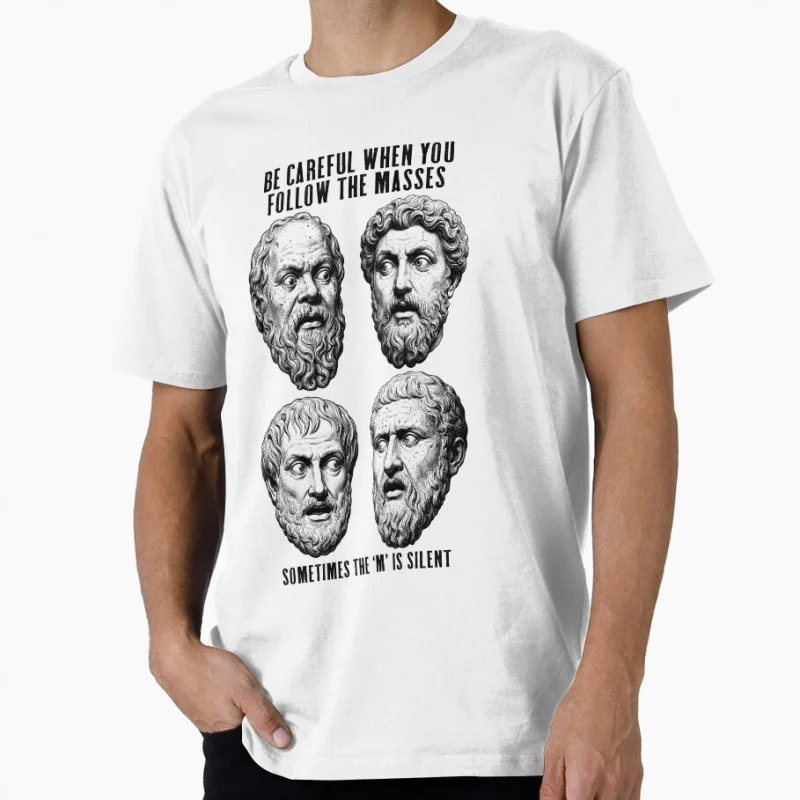 Socrates Aurelius Aristotle Plato Masses Stoicism Gift t shirt Funny Stoic Philosophy Graphic Clothes All size Tops S-6XL
Socrates Aurelius Aristotle Plato Masses Stoicism Gift t shirt Funny Stoic Philosophy Graphic Clothes All size Tops S-6XL