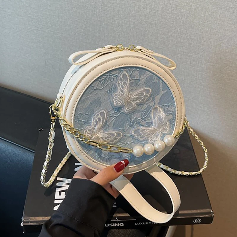 HAEX Chinese Style Crossbody Shoulder Bags Women 2025 Lace Butterfly Ladies Circular Bolso Mujer PU Beading Chains Bag Female
HAEX Chinese Style Crossbody Shoulder Bags Women 2025 Lace Butterfly Ladies Circular Bolso Mujer PU Beading Chains Bag Female
