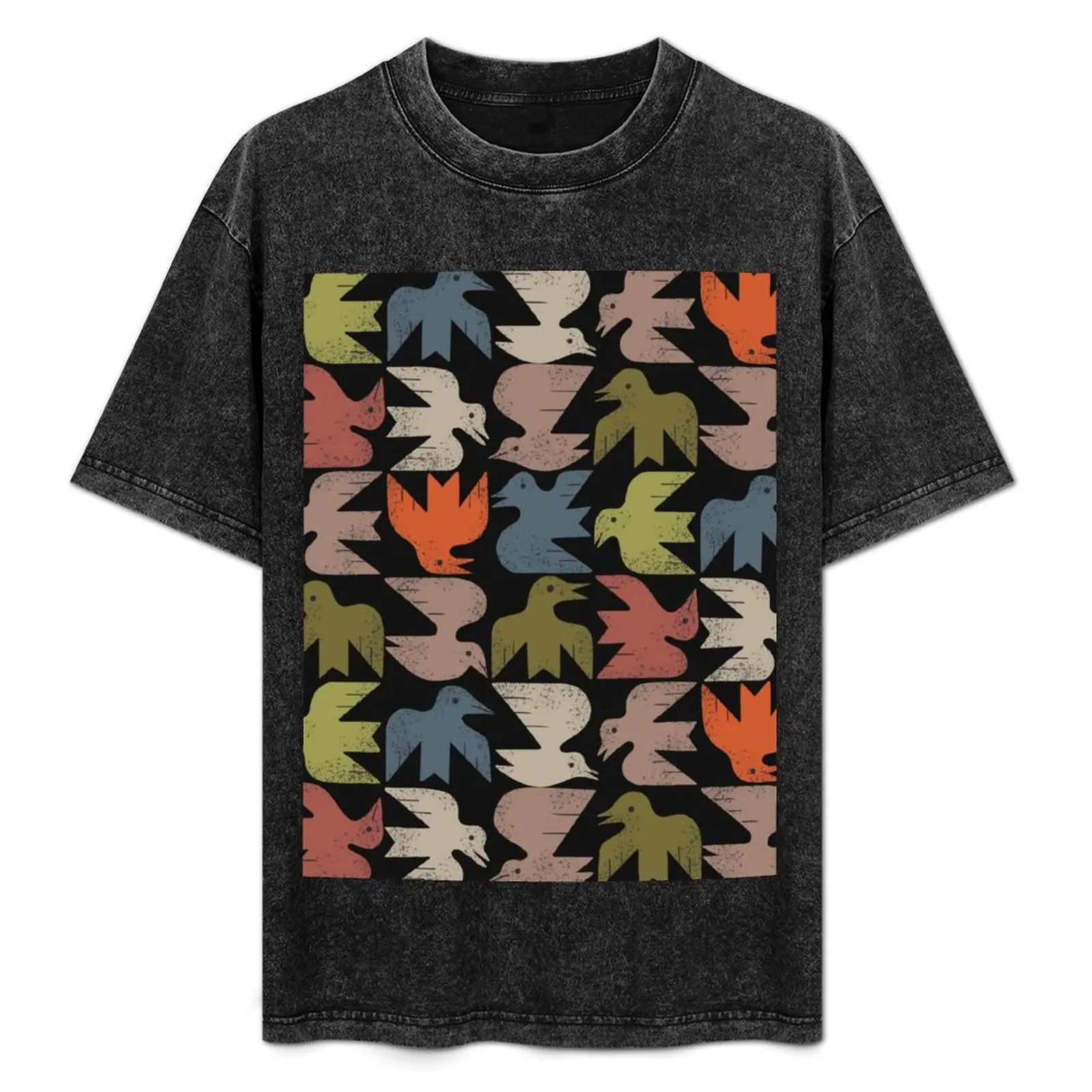 Midcentury Bird Grid T-Shirt Big and Tall Basic Tee Shirt
Midcentury Bird Grid T-Shirt Big and Tall Basic Tee Shirt