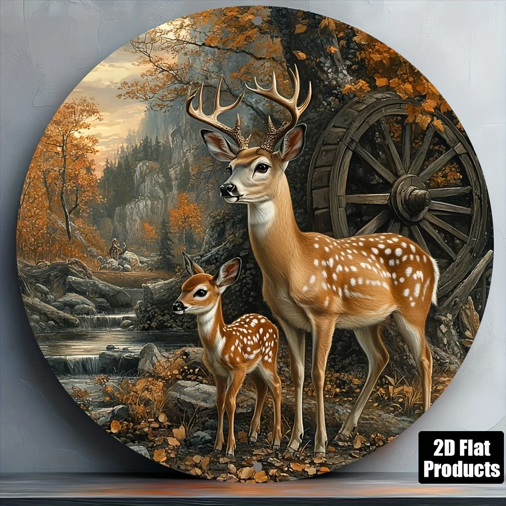 Country Deer Wall Art Theme, Round Home Decoration, Suitable for Bar Kitchen,Office Decoration
Country Deer Wall Art Theme, Round Home Decoration, Suitable for Bar Kitchen,Office Decoration