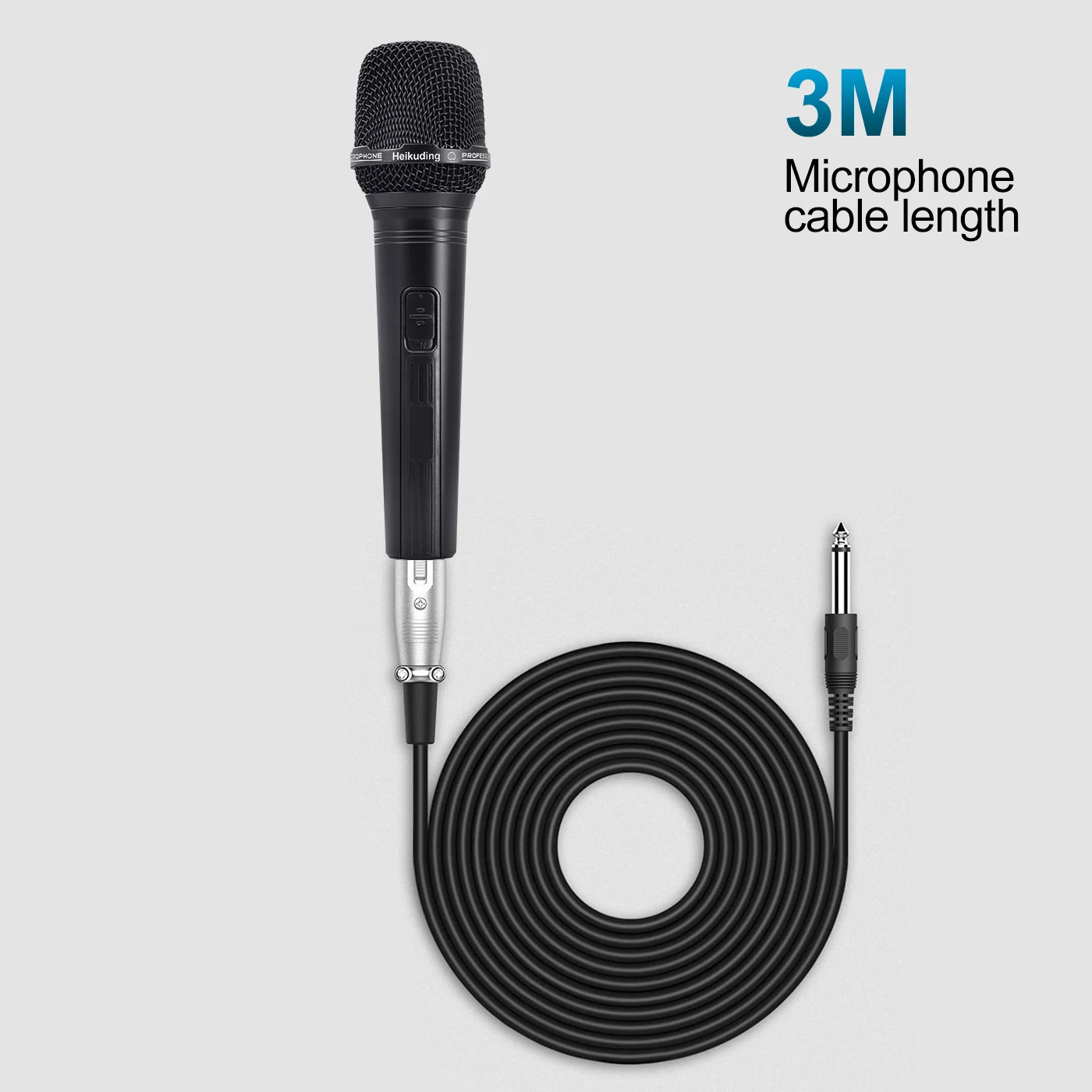 Heikuding Metal Handheld Wired Microphone Dynamic Vocal Microphone Ideally Suited for Speakers, Karaoke Machine with 3M/9.8FT XL
Heikuding Metal Handheld Wired Microphone Dynamic Vocal Microphone Ideally Suited for Speakers, Karaoke Machine with 3M/9.8FT XL