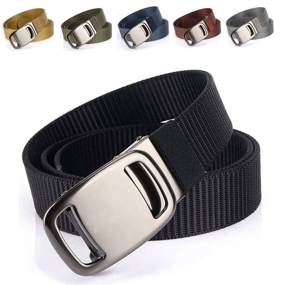 Мужской ремень, повседневный уличный ремень из холщовой ткани, нейлоновый тактический ремень без металла для тренировок, с ремнем для брюк и джинсов, спортивные ремни для мужчин и женщин
Мужской ремень, повседневный уличный ремень из холщовой ткани, нейлоновый тактический ремень без металла для тренировок, с ремнем для брюк и джинсов, спортивные ремни для мужчин и женщин