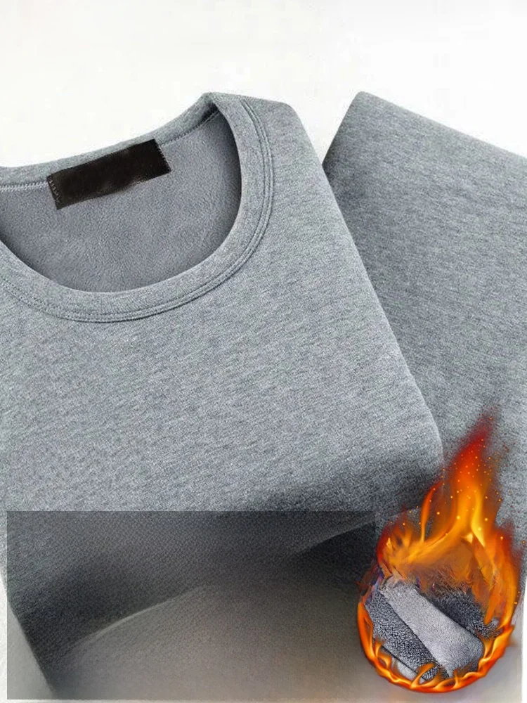 Thickened Fleece Warm Underwear Men's Long Sleeve round Neck Single Layer Youth Long Pants Thermal Anti-cold Base Shirt Set
Thickened Fleece Warm Underwear Men's Long Sleeve round Neck Single Layer Youth Long Pants Thermal Anti-cold Base Shirt Set
