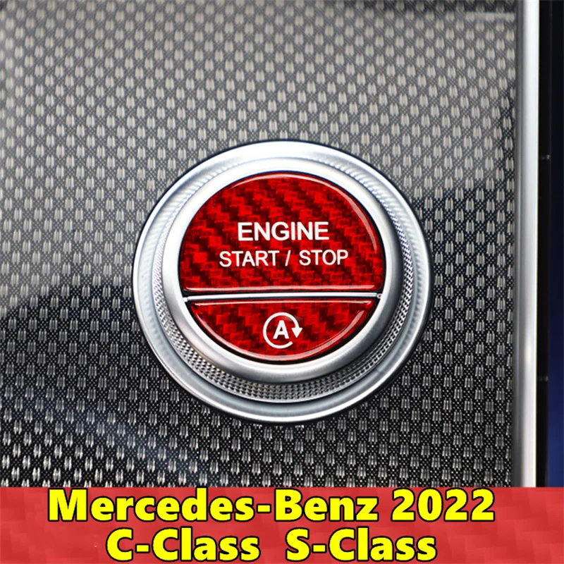 For Mercedes Benz C-Class S-Class Car Engine Start Stop Button Cover Real Carbon Fiber Sticker 2022
For Mercedes Benz C-Class S-Class Car Engine Start Stop Button Cover Real Carbon Fiber Sticker 2022