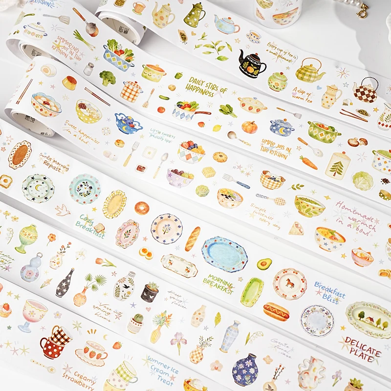 Decorative INS Masking Tape 50mm X 2m Roll Coffee Bread Cafe Themed Stickers for Journal Scrapbooking Diary Album Stationery
Decorative INS Masking Tape 50mm X 2m Roll Coffee Bread Cafe Themed Stickers for Journal Scrapbooking Diary Album Stationery
