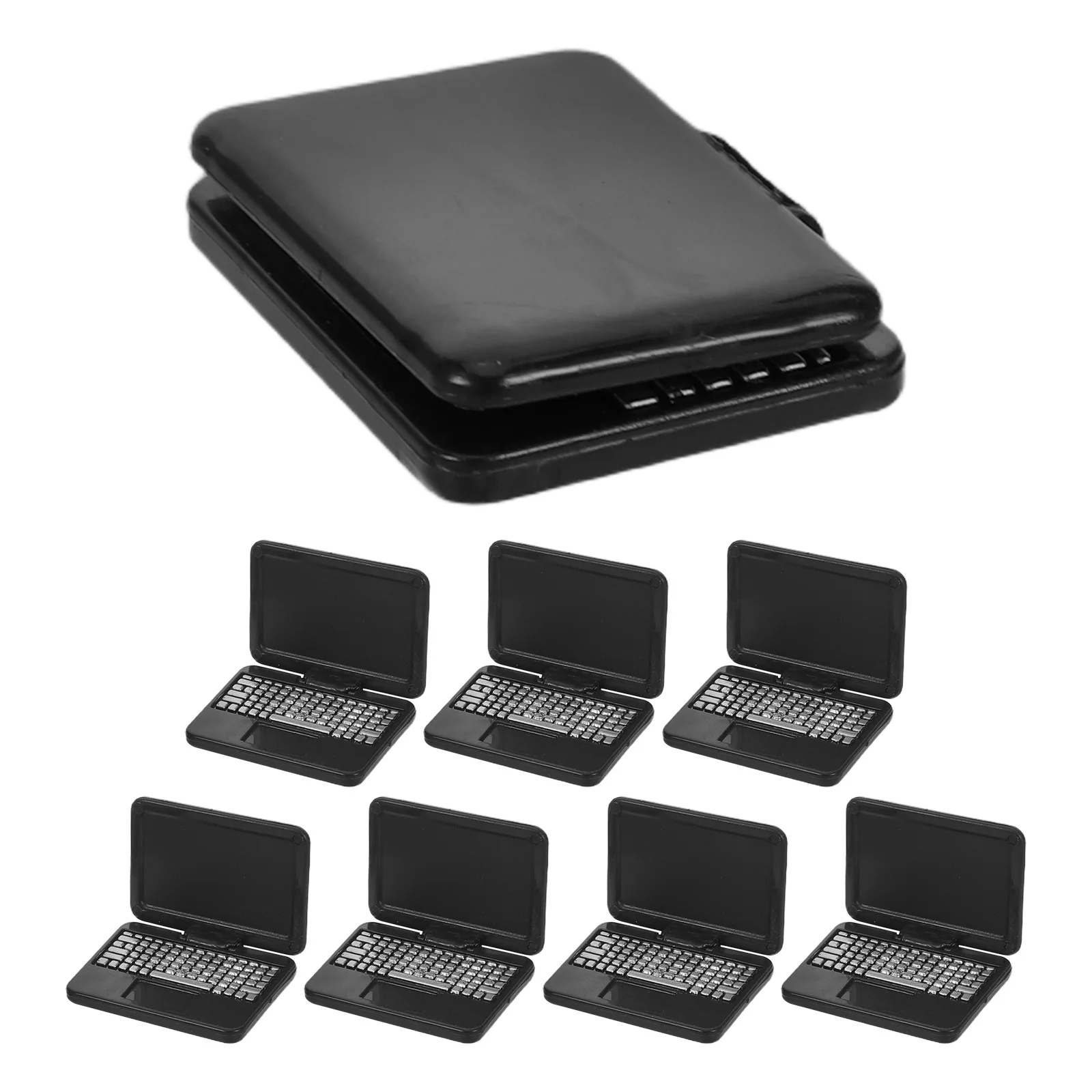 8Pcs Mini Laptop Dollhouse Decor Realistic Design Open Close Imagination and Creativity Mini Laptop
8Pcs Mini Laptop Dollhouse Decor Realistic Design Open Close Imagination and Creativity Mini Laptop