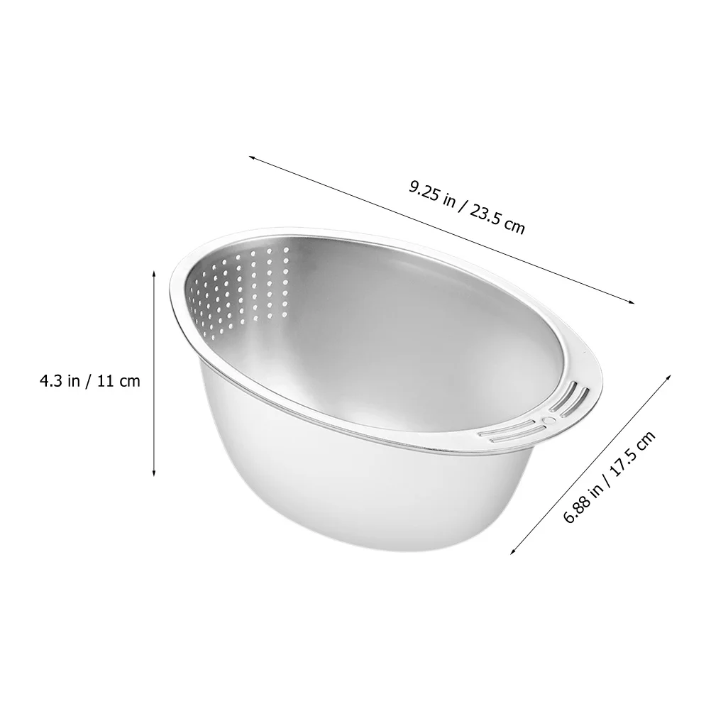 304 Stainless Steel Draining Basket Thickened Wire Strainer Vegetable Rice Colander Stainless Steel Bowl
304 Stainless Steel Draining Basket Thickened Wire Strainer Vegetable Rice Colander Stainless Steel Bowl