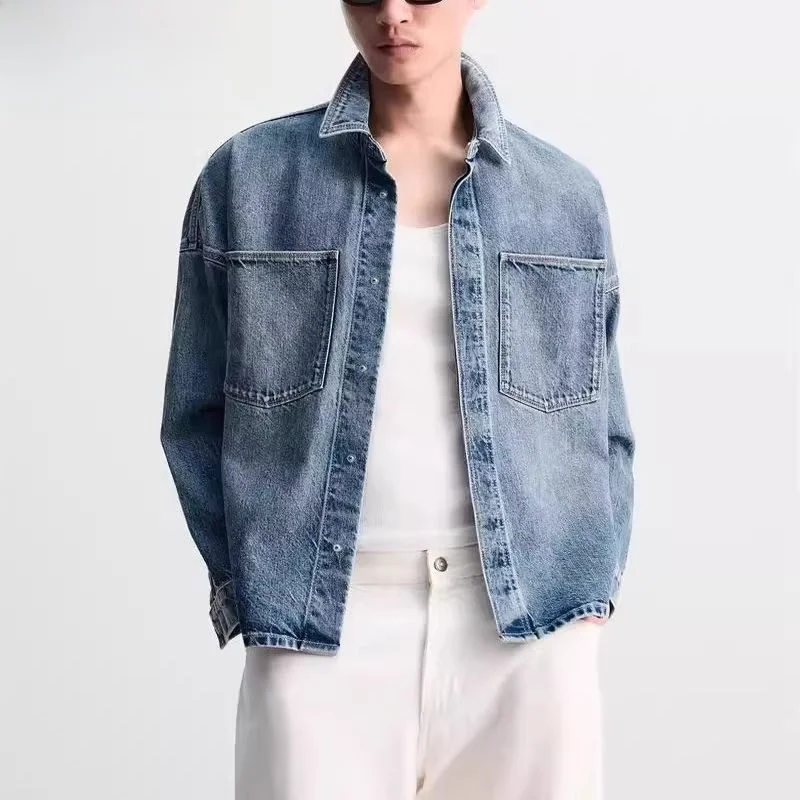 Waed Closure ket Loose Fit Autumn irt Youth Casual Long Sve Zipper Pure Color Button down Jeans Sle M Outerwear
Waed Closure ket Loose Fit Autumn irt Youth Casual Long Sve Zipper Pure Color Button down Jeans Sle M Outerwear