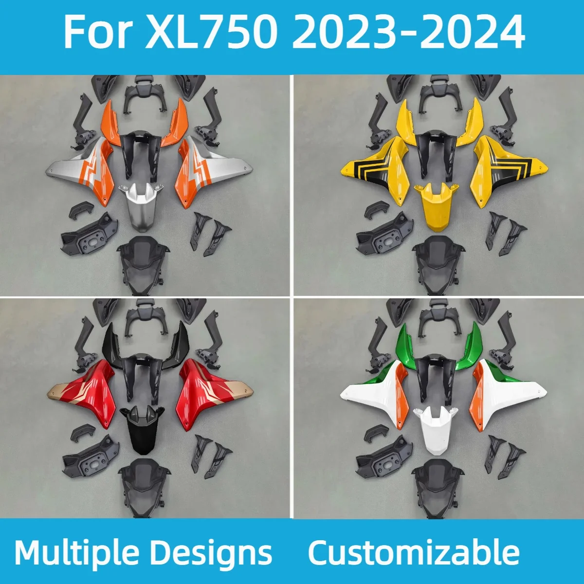 ABS Plastic Fairing Kit for Honda XL 750 2023 2024 Motorcycle Customized Injection High Quality Fairings XL750 23 24
ABS Plastic Fairing Kit for Honda XL 750 2023 2024 Motorcycle Customized Injection High Quality Fairings XL750 23 24