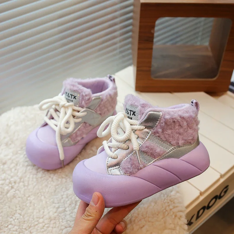 2025 New Fashion Winter Warm Girls Short Boots Non-slip Cotton Lace Up Shoes Plush Cute Kids Snow Boots Size 21-36
2025 New Fashion Winter Warm Girls Short Boots Non-slip Cotton Lace Up Shoes Plush Cute Kids Snow Boots Size 21-36