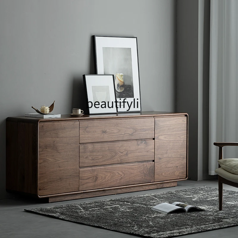 North American black walnut solid wood dining side cabinet, storage TV cabinet, Nordic log wabi-sabi wind side cabinet
North American black walnut solid wood dining side cabinet, storage TV cabinet, Nordic log wabi-sabi wind side cabinet