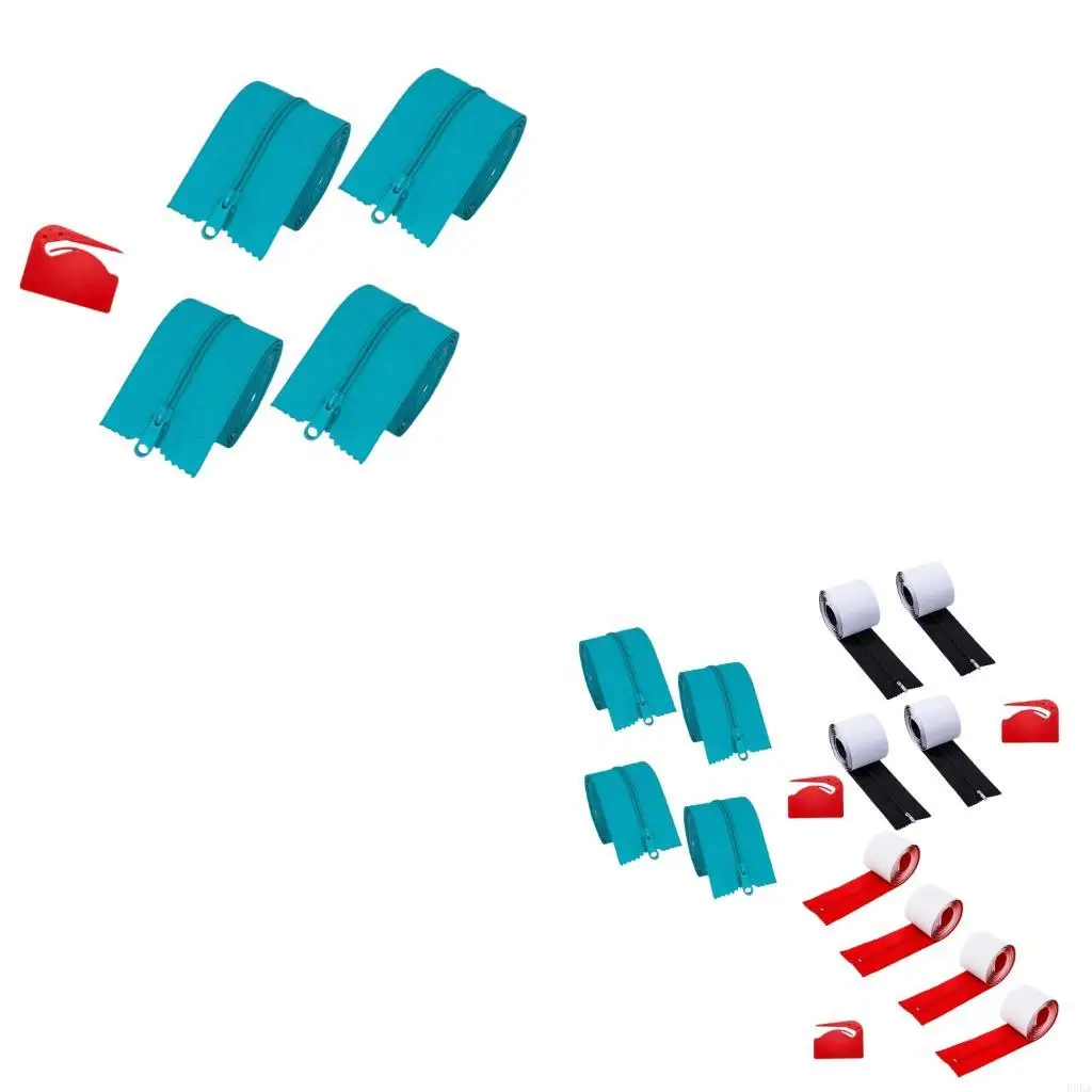 4Pcs Double Sided Adhesive Door Zippers Dust Protections Barrier Zippers With Cutting Tool for Indoor Outdoor Tent Tarp
4Pcs Double Sided Adhesive Door Zippers Dust Protections Barrier Zippers With Cutting Tool for Indoor Outdoor Tent Tarp