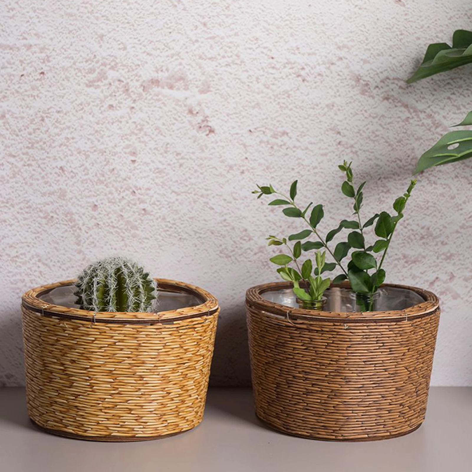 Плетеная корзина для растений с пластиковым вкладышем для декора комнатных/уличных растений и цветочных горшков
Плетеная корзина для растений с пластиковым вкладышем для декора комнатных/уличных растений и цветочных горшков