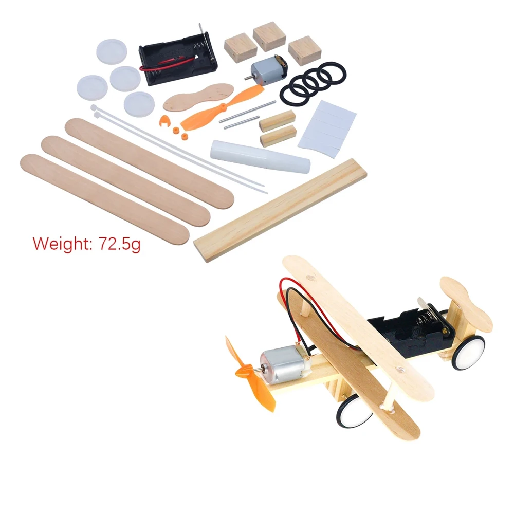 DIY Toys Wooden Plane Dual Motor Biplane Electric Taxiing Aircraft Model for Children Education Science Gift Kids Assembled
DIY Toys Wooden Plane Dual Motor Biplane Electric Taxiing Aircraft Model for Children Education Science Gift Kids Assembled