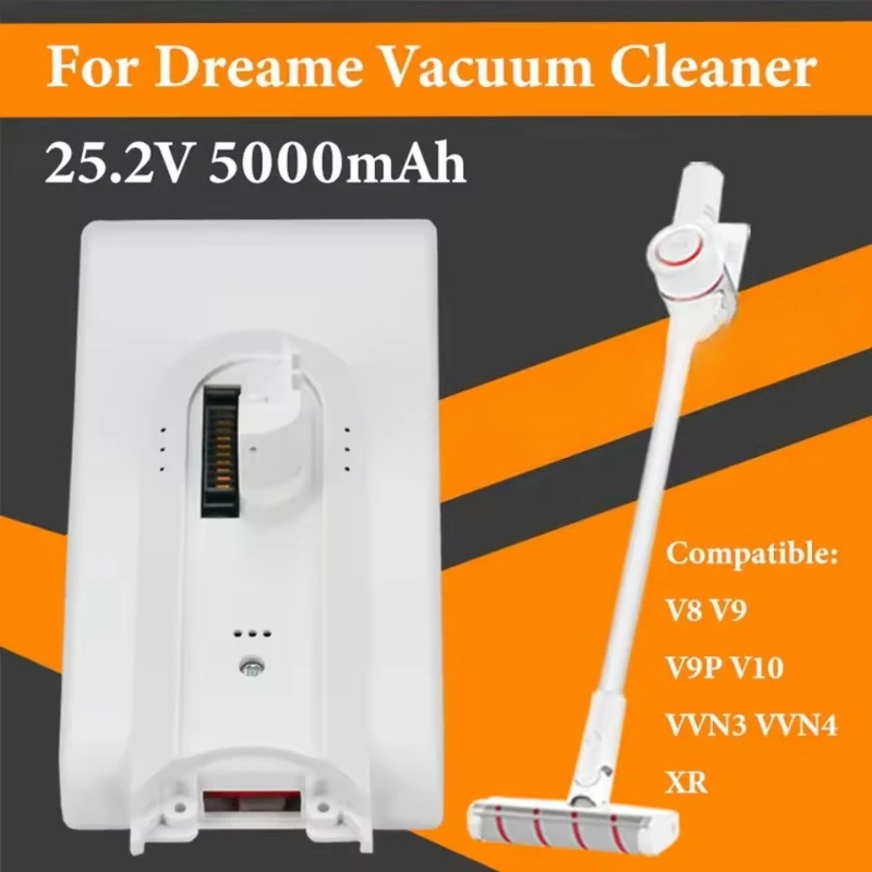 2500mAh To 5000mAh Compatible for DreameV8 V9 V10 V9P V9B XR VVN3 VVN4 Battery, Long Battery Life, Stable Charging Battery
2500mAh To 5000mAh Compatible for DreameV8 V9 V10 V9P V9B XR VVN3 VVN4 Battery, Long Battery Life, Stable Charging Battery