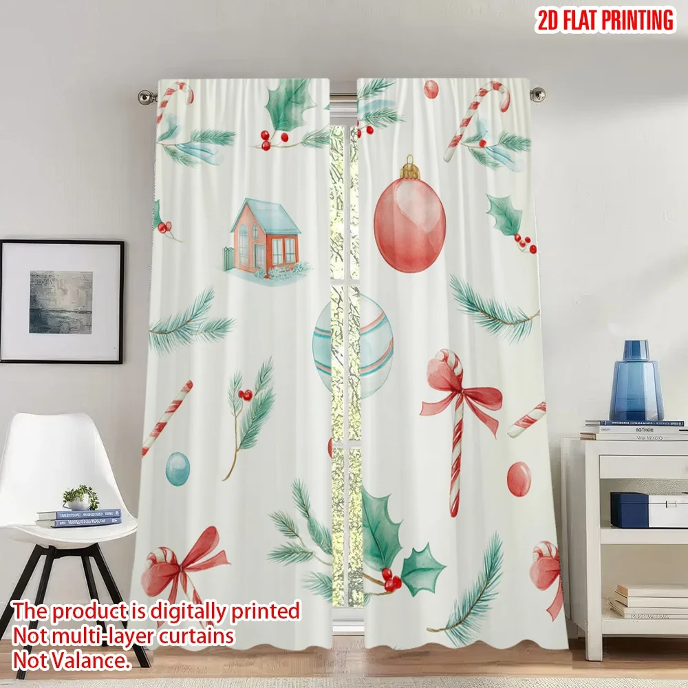 2pcs 2D flat printing Merry Christmas Party Curtains Christmas Ornament Seamless_a Digital Printed Polyester Drapes Festive Wall
2pcs 2D flat printing Merry Christmas Party Curtains Christmas Ornament Seamless_a Digital Printed Polyester Drapes Festive Wall