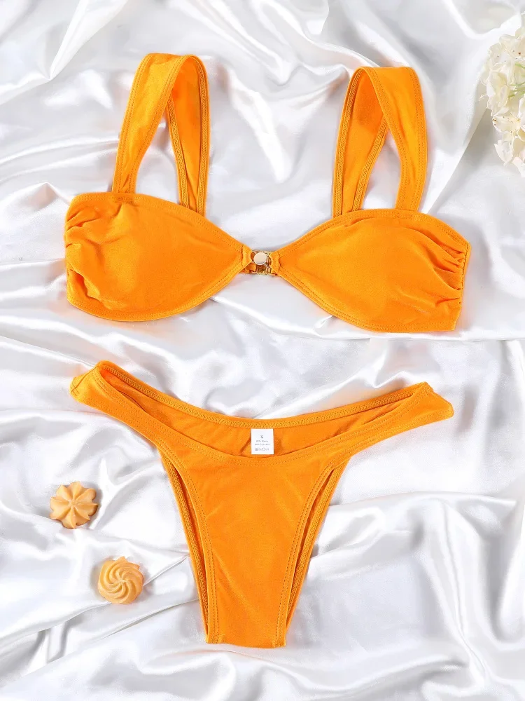 Sexy Bikini Orange Bathing Suit 2025 Bandage Swimwear 2 Pieces Bikinis Women Beachwear Low Waist Swimsuit Holiday Swimsuit
Sexy Bikini Orange Bathing Suit 2025 Bandage Swimwear 2 Pieces Bikinis Women Beachwear Low Waist Swimsuit Holiday Swimsuit