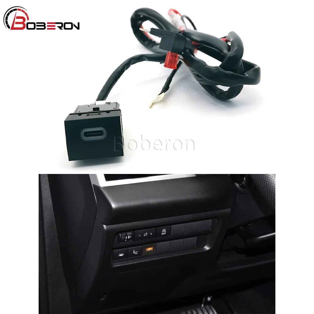 12V/24V Car Charger Socket Single Type-C PD Charging Outlet Power Adapter Interface Socket Fit for Mitsubishi Outlander 2023
12V/24V Car Charger Socket Single Type-C PD Charging Outlet Power Adapter Interface Socket Fit for Mitsubishi Outlander 2023