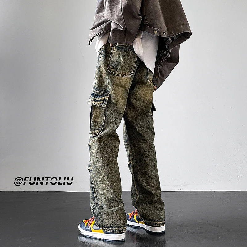 Ретро-джинсы в американском рабочем стиле для мужчин, весенне-осенние, прямые, молодежные, модные, длинные, из хлопкового денима
Ретро-джинсы в американском рабочем стиле для мужчин, весенне-осенние, прямые, молодежные, модные, длинные, из хлопкового денима