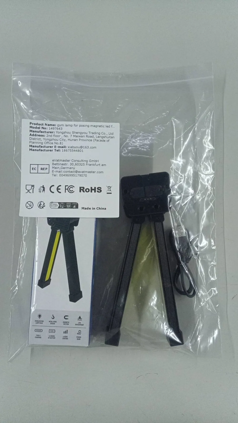 Gym Lamp for Posing Magnetic Work Light with Hanging Hook Inspection Lamp USB Rechargeable for Car Repair Home Garage Emergency
Gym Lamp for Posing Magnetic Work Light with Hanging Hook Inspection Lamp USB Rechargeable for Car Repair Home Garage Emergency