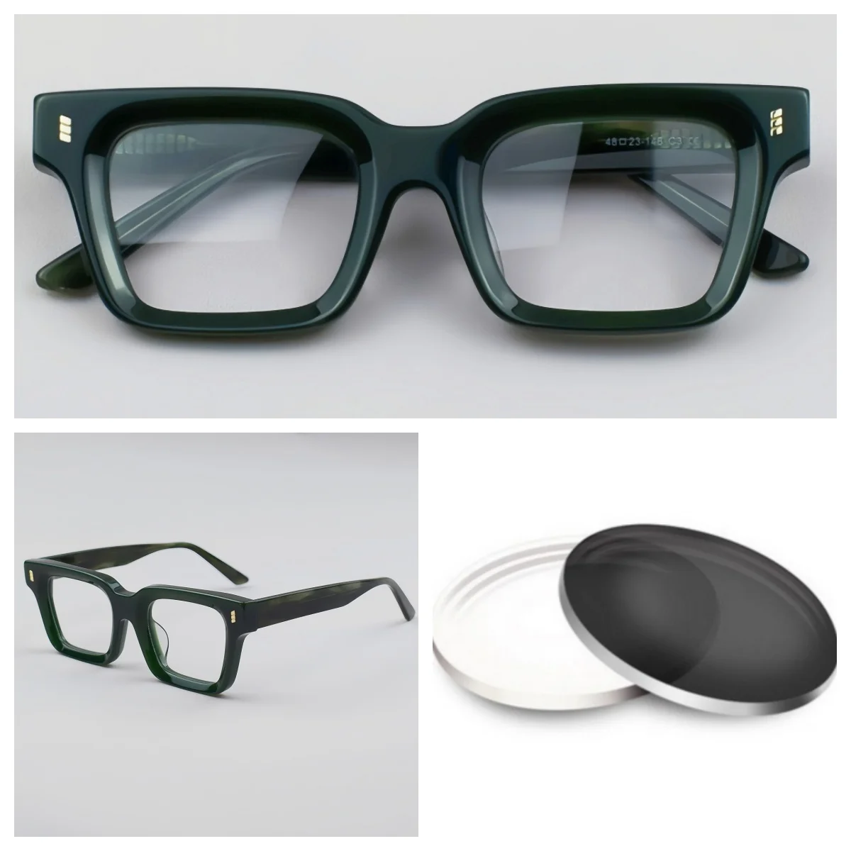 Vintage Prescription Eyeglasses Acetate Progressive Photochromic Optical Glasses for Men Anti-Blu-ray Myopia Eyewear
Vintage Prescription Eyeglasses Acetate Progressive Photochromic Optical Glasses for Men Anti-Blu-ray Myopia Eyewear