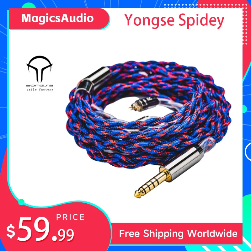 Yongse Spidey Новое поступление высокой чистоты 4-жильный 6N посеребренный Хрустальный медный кабель для наушников
Yongse Spidey Новое поступление высокой чистоты 4-жильный 6N посеребренный Хрустальный медный кабель для наушников