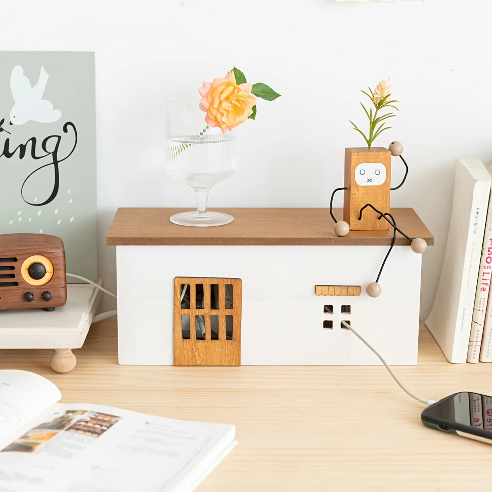 1 Wooden Cable Organiser, Desktop Power Cable Organiser, Socket Covers and Plug Protectors, Charger Organiser, Space-saving Home
1 Wooden Cable Organiser, Desktop Power Cable Organiser, Socket Covers and Plug Protectors, Charger Organiser, Space-saving Home