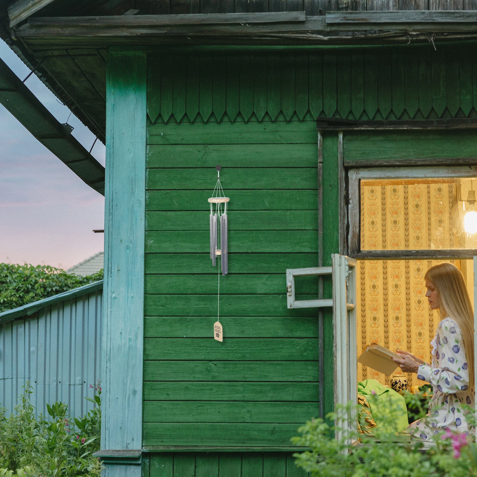 Dog Memorial Wind Chime Aluminum Wooden Hanging Outdoor Garden Decoration Pet Memorial Bell Grieving Gift
Dog Memorial Wind Chime Aluminum Wooden Hanging Outdoor Garden Decoration Pet Memorial Bell Grieving Gift