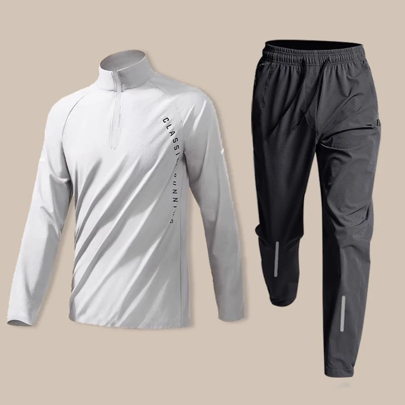 Spring Sports suits Casual Versatile Half Zipper Training Long Sleeve Men's Stand Neck Letter Pocket Quick Drying T-shirt Top
Spring Sports suits Casual Versatile Half Zipper Training Long Sleeve Men's Stand Neck Letter Pocket Quick Drying T-shirt Top