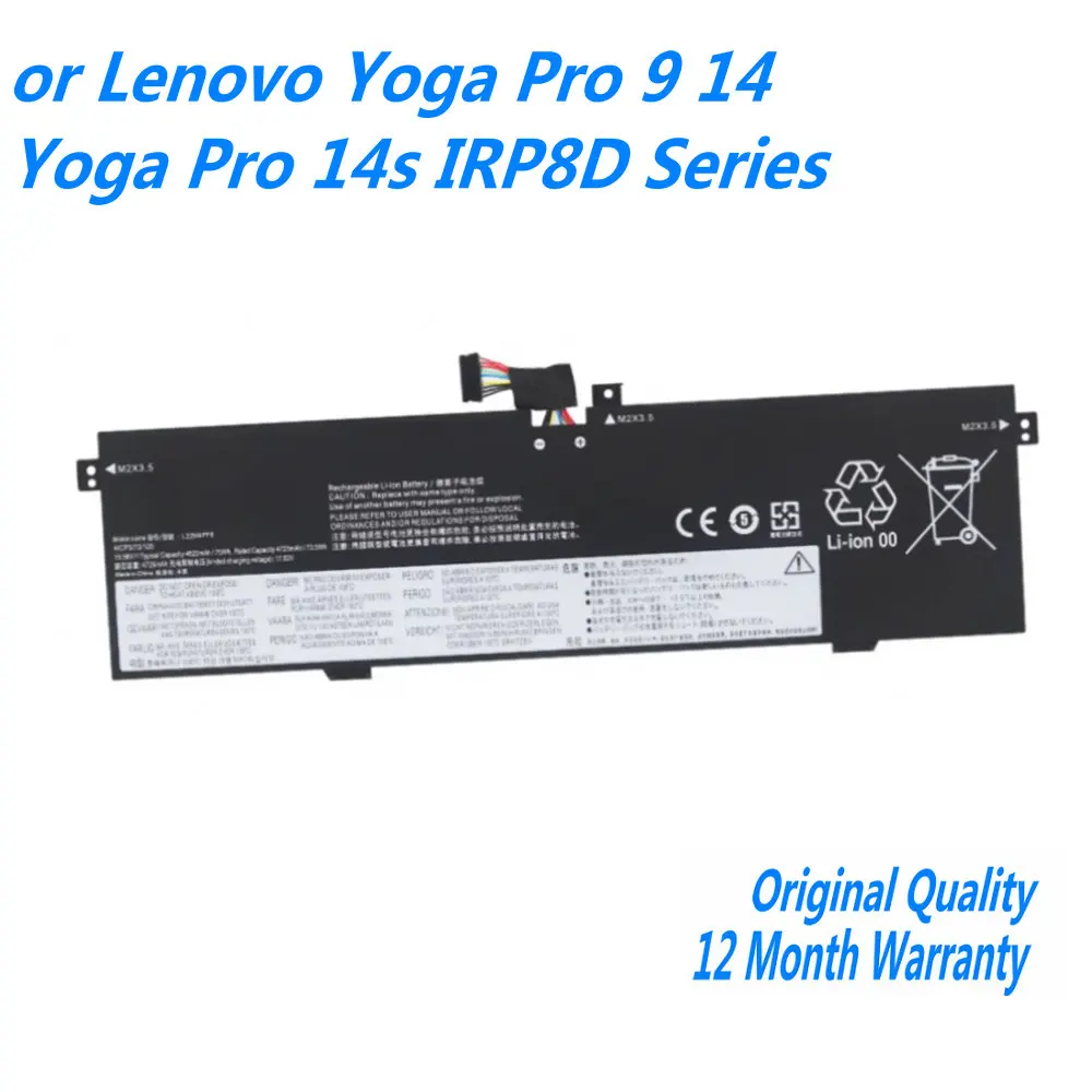 L22M4PF6 L22B4PF6 L22C4PF6 L22D4PF6 Laptop Battery For Lenovo Yoga Pro 9 14IRP8 /Yoga Pro 14s IRP8D 5B11K40867 5B11N45312
L22M4PF6 L22B4PF6 L22C4PF6 L22D4PF6 Laptop Battery For Lenovo Yoga Pro 9 14IRP8 /Yoga Pro 14s IRP8D 5B11K40867 5B11N45312