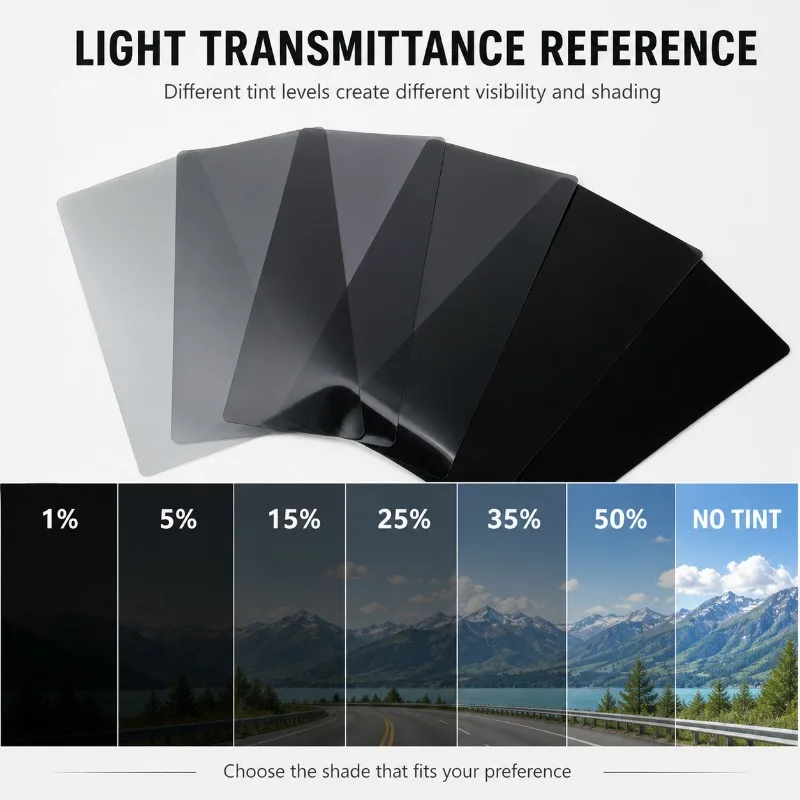Car Window Tint Film 50x300cm, Black Solar Window Film Roll with Squeegee & Cutter, Heat UV Privacy Tint for Auto
Car Window Tint Film 50x300cm, Black Solar Window Film Roll with Squeegee & Cutter, Heat UV Privacy Tint for Auto