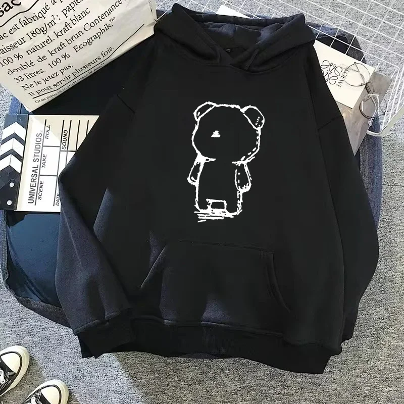 2024 Spring Autunm Heavyweight Cute Bear Printed Hoodie Women's American Fashion Ins Casual Loose Top Fashion Simple Pullover
2024 Spring Autunm Heavyweight Cute Bear Printed Hoodie Women's American Fashion Ins Casual Loose Top Fashion Simple Pullover