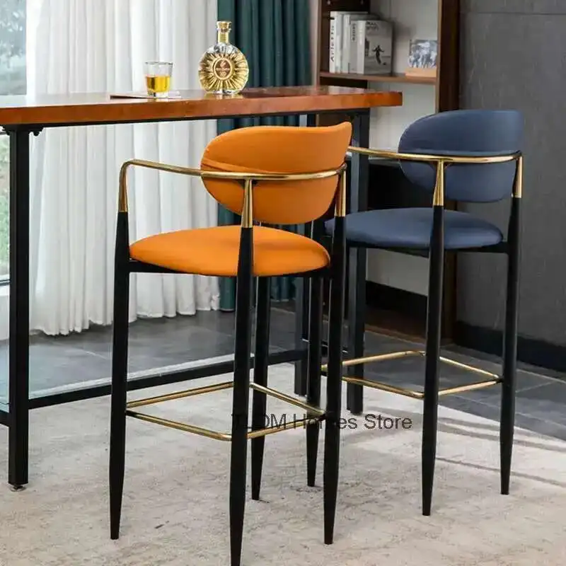 Light Luxury Bar Chair Modern Simple Coffee Leisure Fashion High Foot Bar Stool Nordic Bar Furniture Kitchen Backrest Armchair
Light Luxury Bar Chair Modern Simple Coffee Leisure Fashion High Foot Bar Stool Nordic Bar Furniture Kitchen Backrest Armchair
