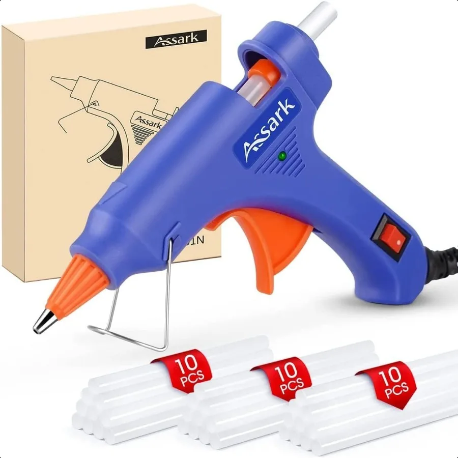 Hot Glue Gun Kit with 30 Glue Sticks 130mm x 7mm Fast Preheating Hot Melt High Temp for School Crafts DIY Arts and Quick Home R
Hot Glue Gun Kit with 30 Glue Sticks 130mm x 7mm Fast Preheating Hot Melt High Temp for School Crafts DIY Arts and Quick Home R