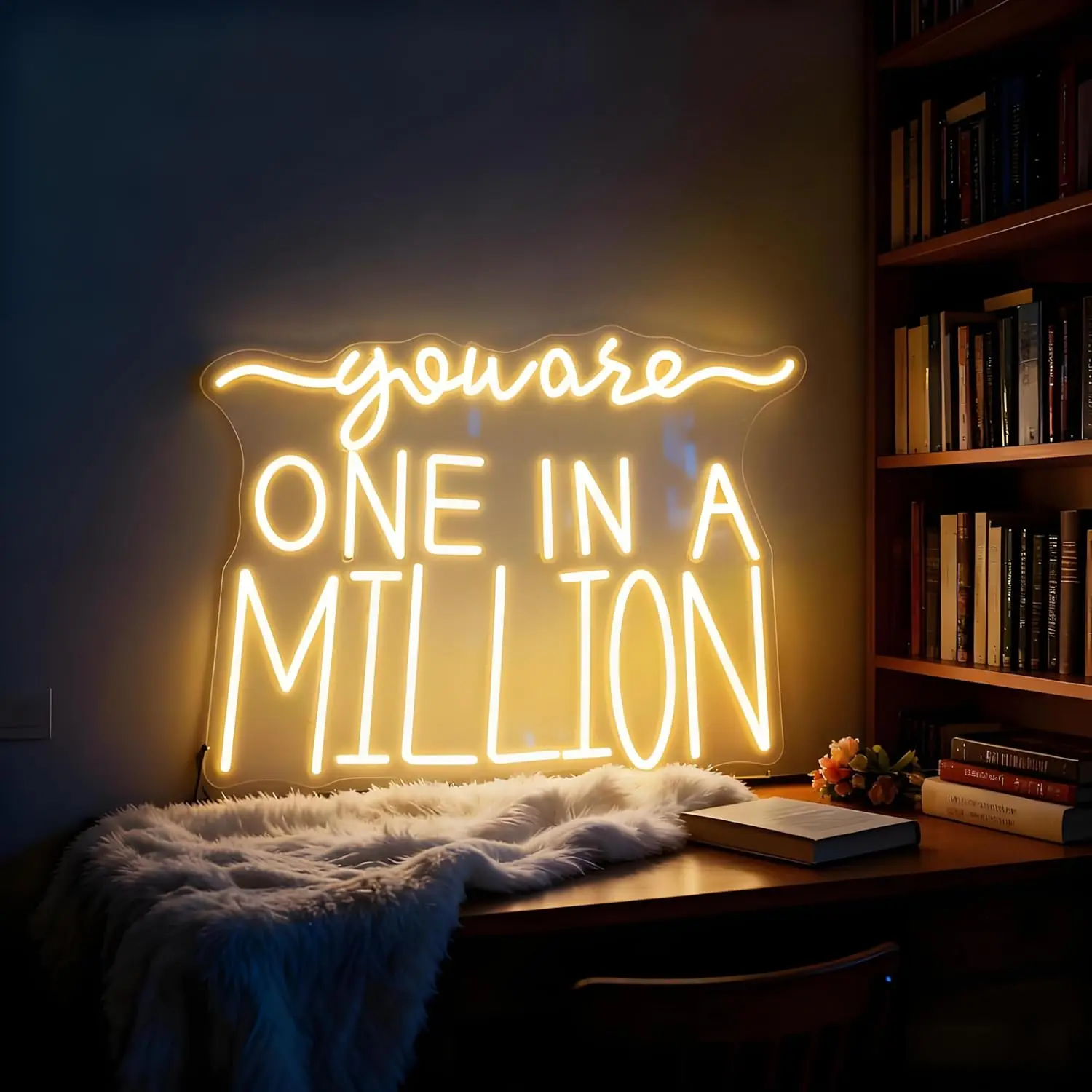 "You Are One in A Million" Neon Sign USB Powered LED Light Romantic Valentines Day Wedding Party Bedroom DecorBirthday Gift
"You Are One in A Million" Neon Sign USB Powered LED Light Romantic Valentines Day Wedding Party Bedroom DecorBirthday Gift