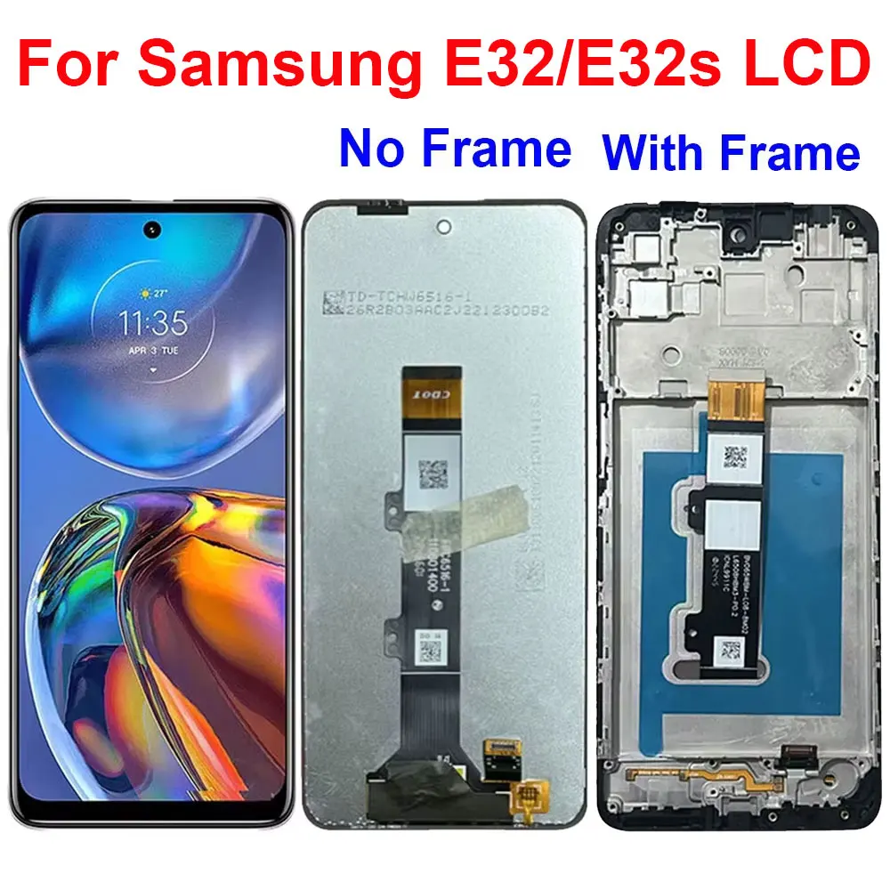 6.5” Display For Motorola Moto E32 E32s LCD Display Touch Panel Digitizer Assembly, with Frame For Moto E32s Screen Replacement
6.5” Display For Motorola Moto E32 E32s LCD Display Touch Panel Digitizer Assembly, with Frame For Moto E32s Screen Replacement
