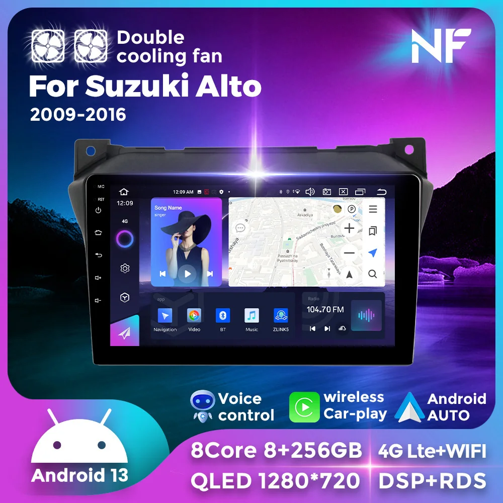 Автомагнитола CarPlay, Android 13, для Suzuki Alto 2009-2016, Интеллектуальный мультимедийный проигрыватель 2Din, CarPlay, GPS-навигация, 2Din, без DVD
Автомагнитола CarPlay, Android 13, для Suzuki Alto 2009-2016, Интеллектуальный мультимедийный проигрыватель 2Din, CarPlay, GPS-навигация, 2Din, без DVD