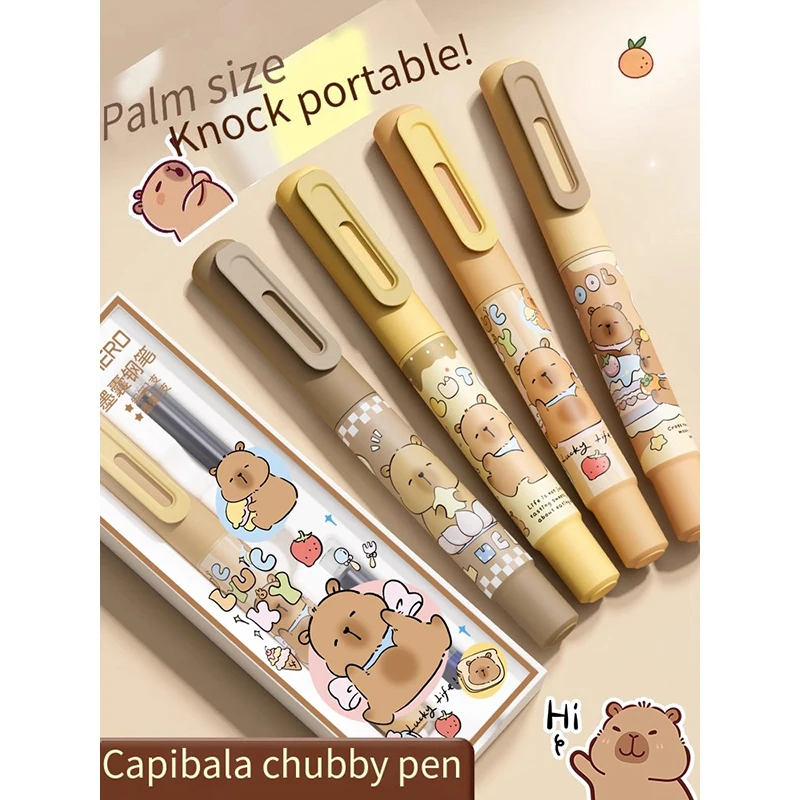 Hero Magnetic Cap Fountain Pen, Capybara Design, Metal Body, Hooded Nib for Posture-Correcting Penmanship Practice
Hero Magnetic Cap Fountain Pen, Capybara Design, Metal Body, Hooded Nib for Posture-Correcting Penmanship Practice