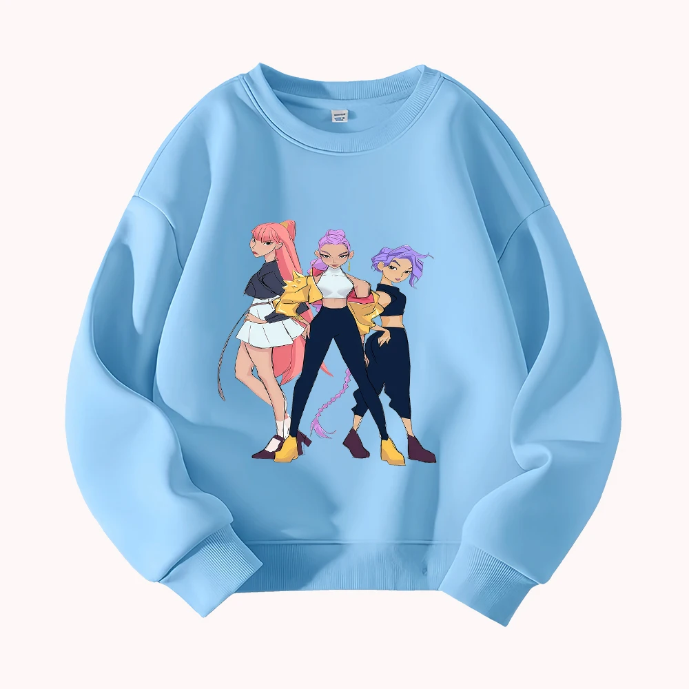 Anime Girl Trio Print Round Neck Sweatshirt Women's Casual Loose Long Sleeve Pullover Streetwear Fashion Top
Anime Girl Trio Print Round Neck Sweatshirt Women's Casual Loose Long Sleeve Pullover Streetwear Fashion Top