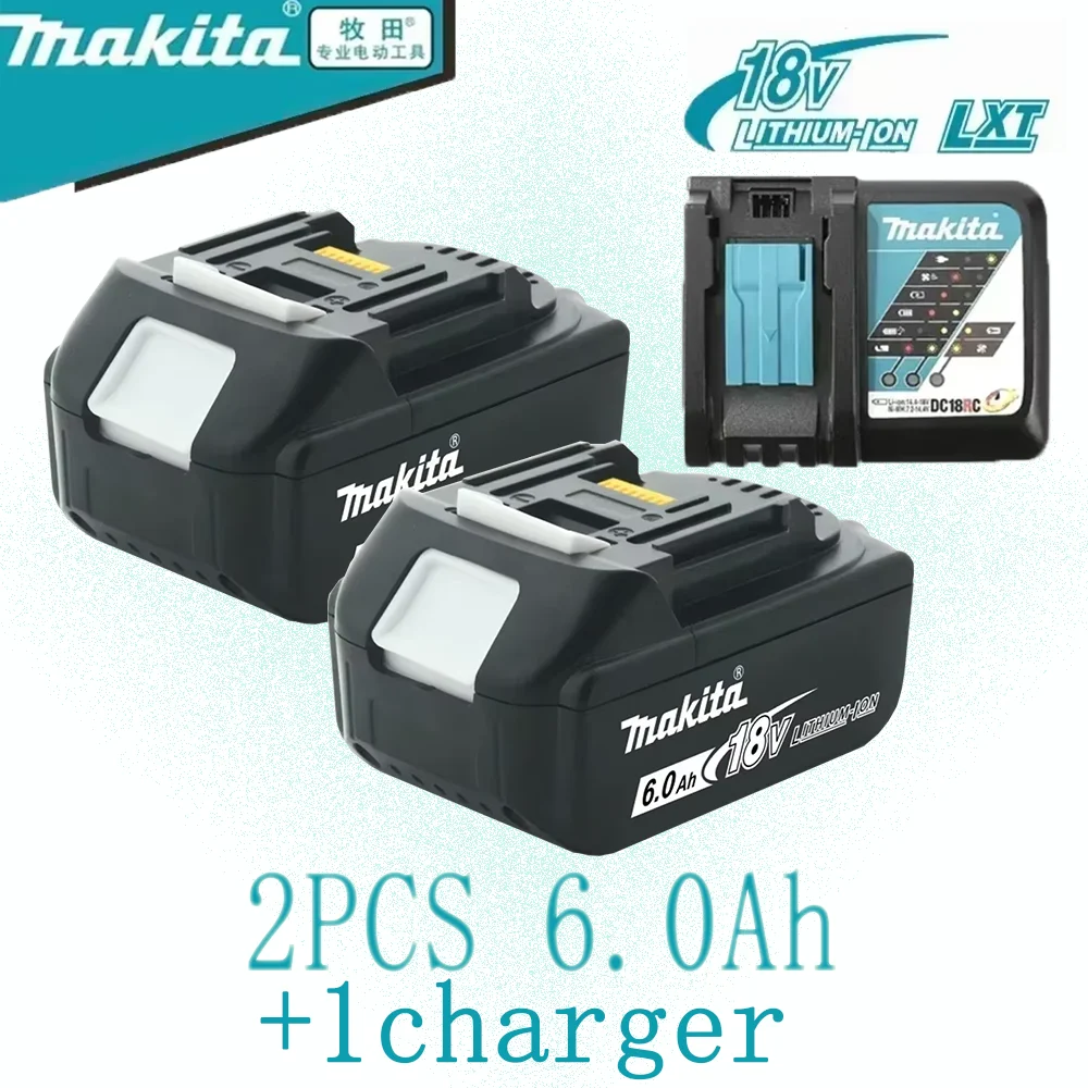 Lithium ion Rechargeable Battery 100% Makita Original 18V 6Ah 18v drill tool Replacement Batteries BL1860 BL1830 BL1850 BL1860B
Lithium ion Rechargeable Battery 100% Makita Original 18V 6Ah 18v drill tool Replacement Batteries BL1860 BL1830 BL1850 BL1860B