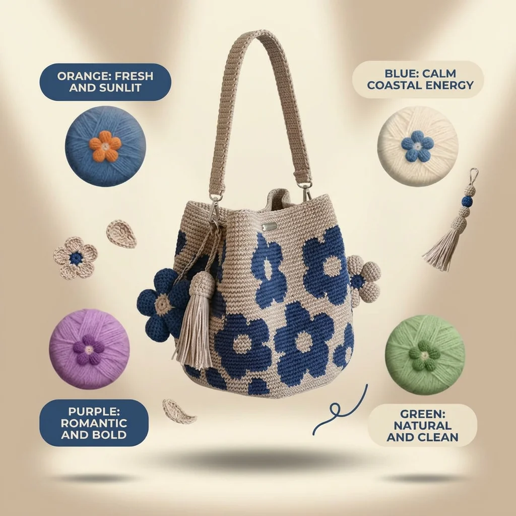 Detachable Flower Bag Floral Shoulder Bag Crochet Flower Bag Oversized For Casual Daily Use Commuting
Detachable Flower Bag Floral Shoulder Bag Crochet Flower Bag Oversized For Casual Daily Use Commuting