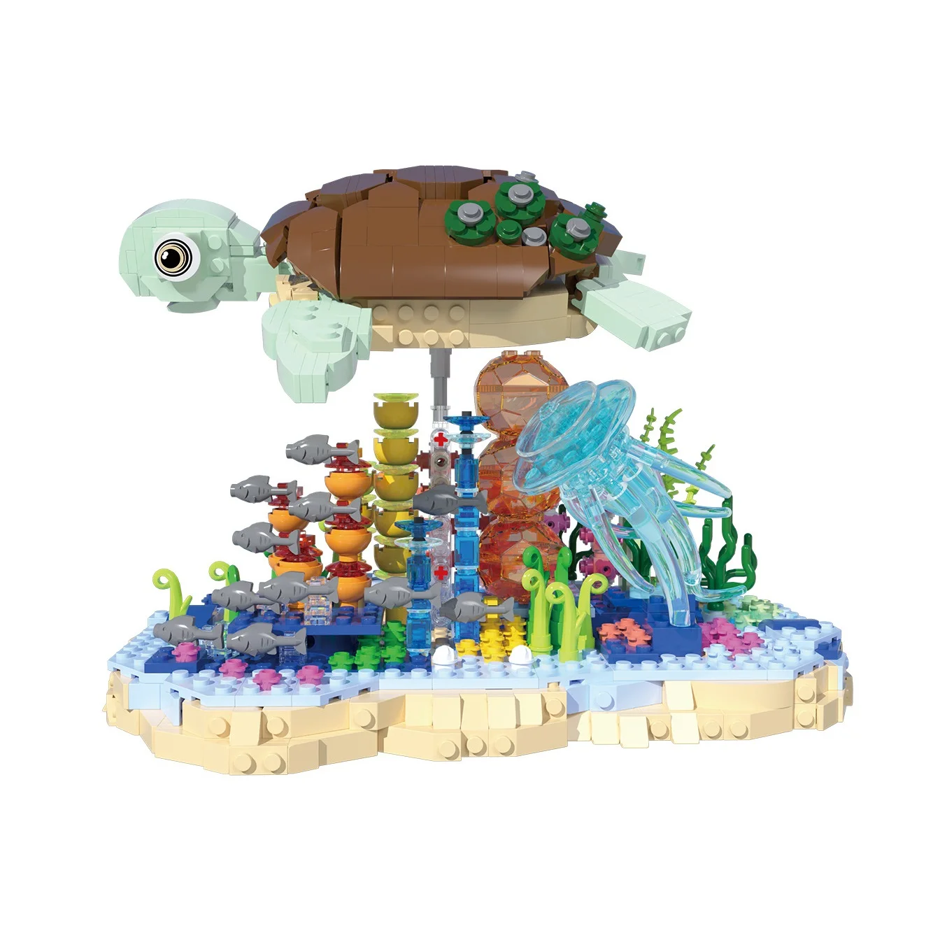 1091pcs Turtle Ocean Creature Building Blocks Set Educational Animal Series Model for Children Decorative Assembly Toy
1091pcs Turtle Ocean Creature Building Blocks Set Educational Animal Series Model for Children Decorative Assembly Toy