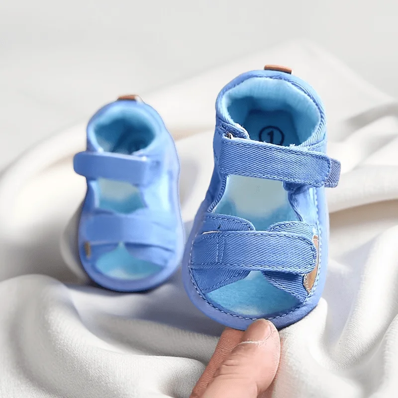 Infant Pre-walker Baby Shoes, Unisex Canvas Color Block Sandals with Double Adjustable Straps 0-18 Months
Infant Pre-walker Baby Shoes, Unisex Canvas Color Block Sandals with Double Adjustable Straps 0-18 Months